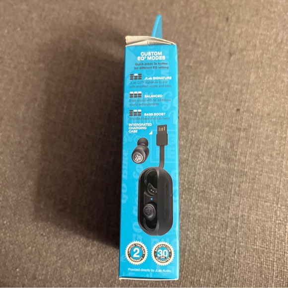 New J Lab Go Air True Wireless Black Ear Buds - Picture 2 of 4